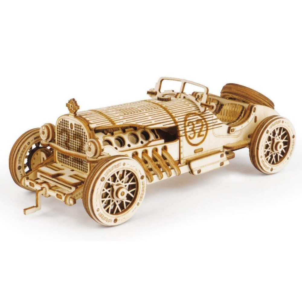 Vintage Collectible Cars - Rompecabezas 3D de Madera Robotime, Coche