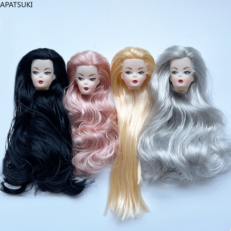 Vintage Items - Cabeza de Muñeca con Cabello Ondulado