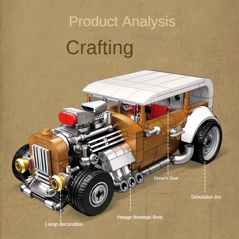 Juego de bloques de construcci - Vintage Collectible Cars reseña y precio