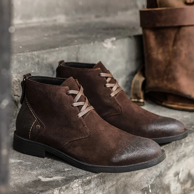 Nuevos botines de ante vacuno  - Vintage Zipper reseña y precio