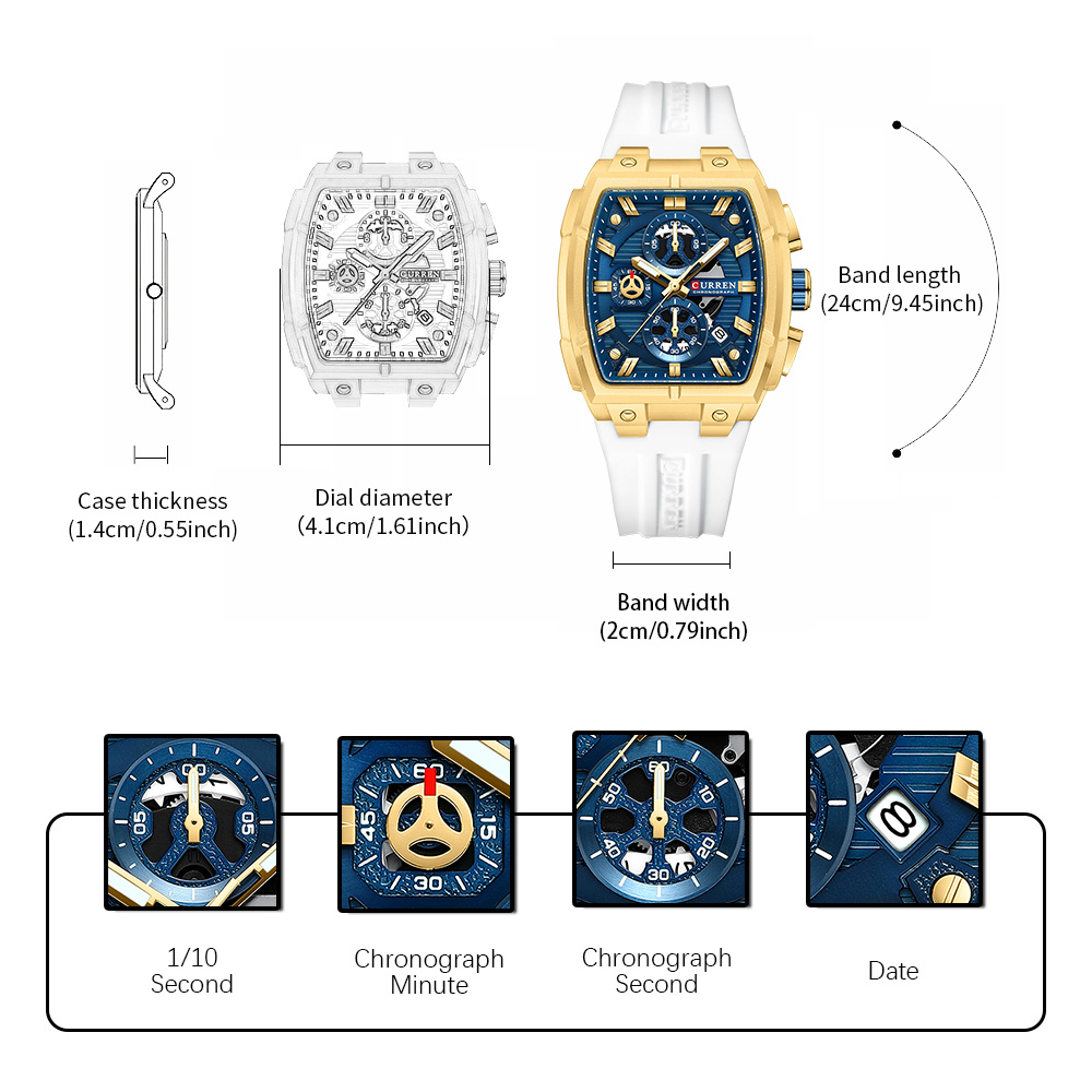 Reloj CURREN de Lujo Vintage p - Vintage Watch Collecting reseña y precio