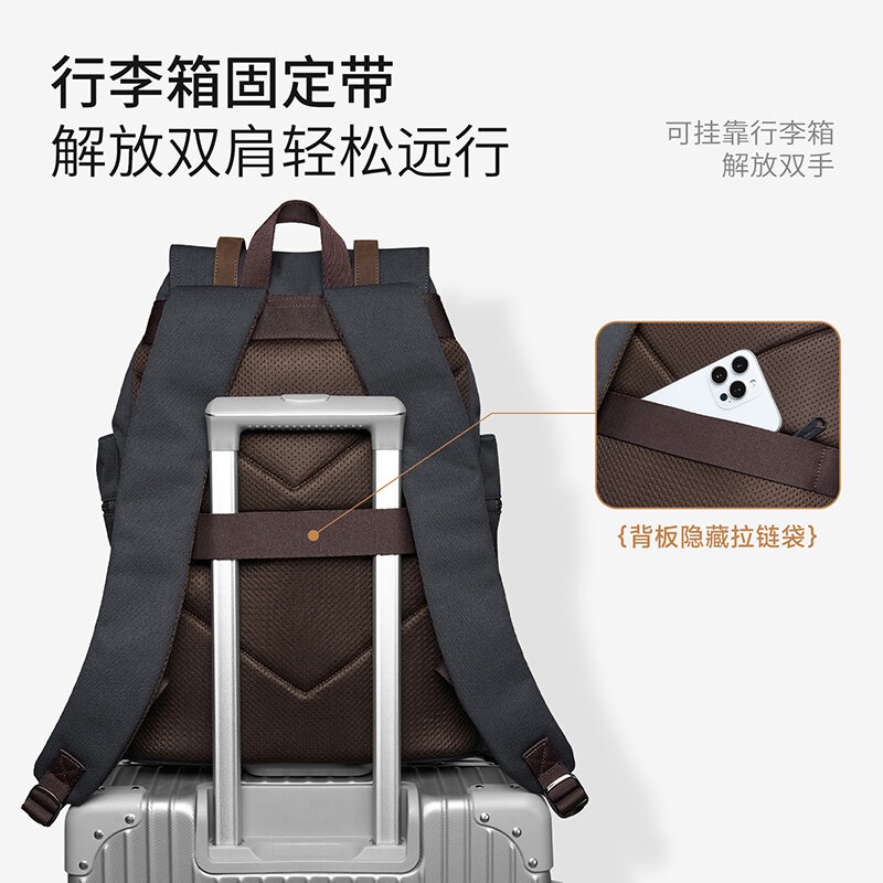 MOYYI-mochila grande con solap - Vintage Zipper reseña y precio