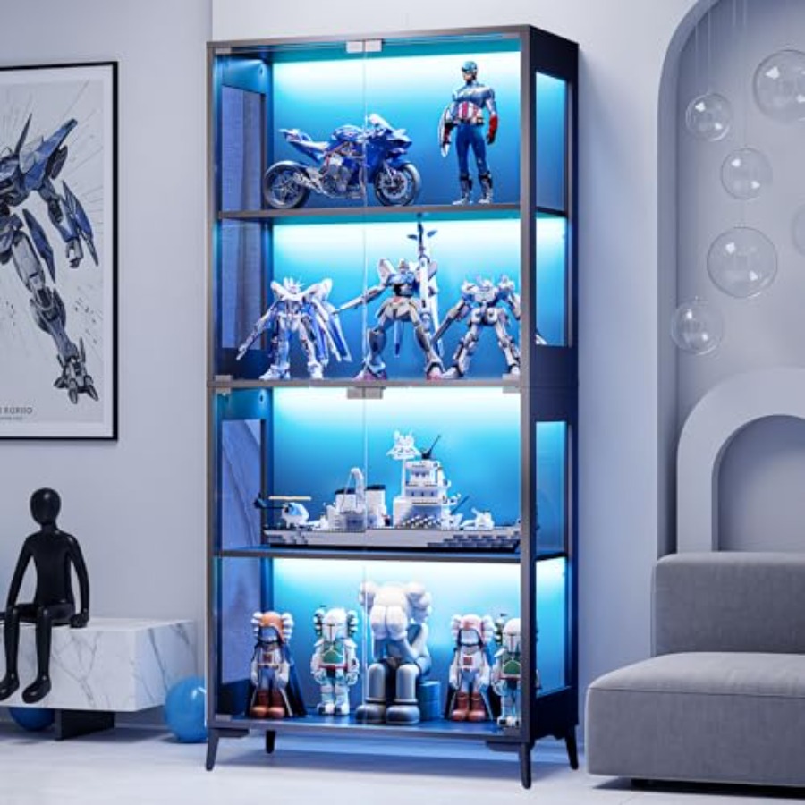 Vitrina de cristal con puertas - Collectible & Vintage Dolls For Christmas reseña y precio