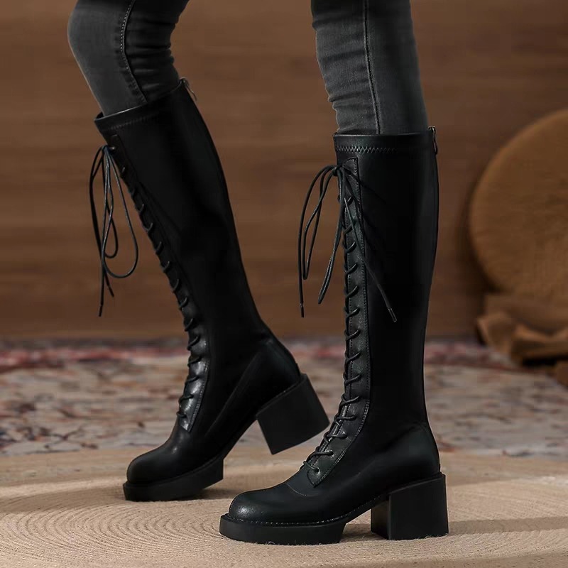 Botas de tacón alto vintage de - Vintage Zipper reseña y precio